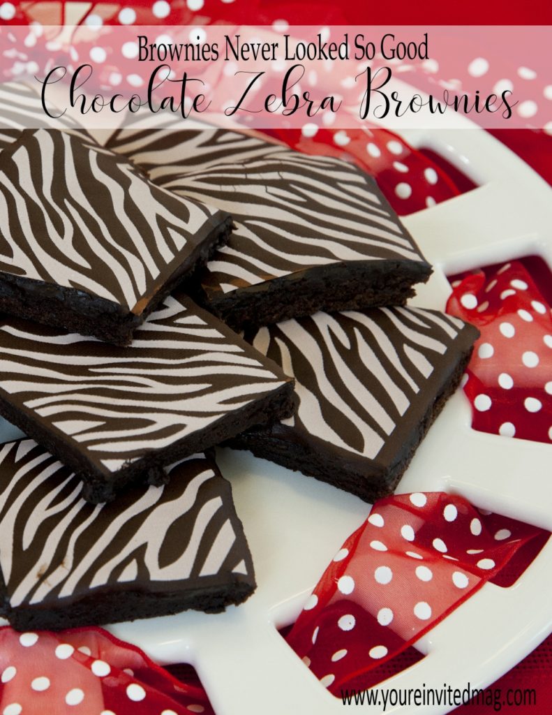 Chocolate Zebra Brownies Youre Invited Magazine