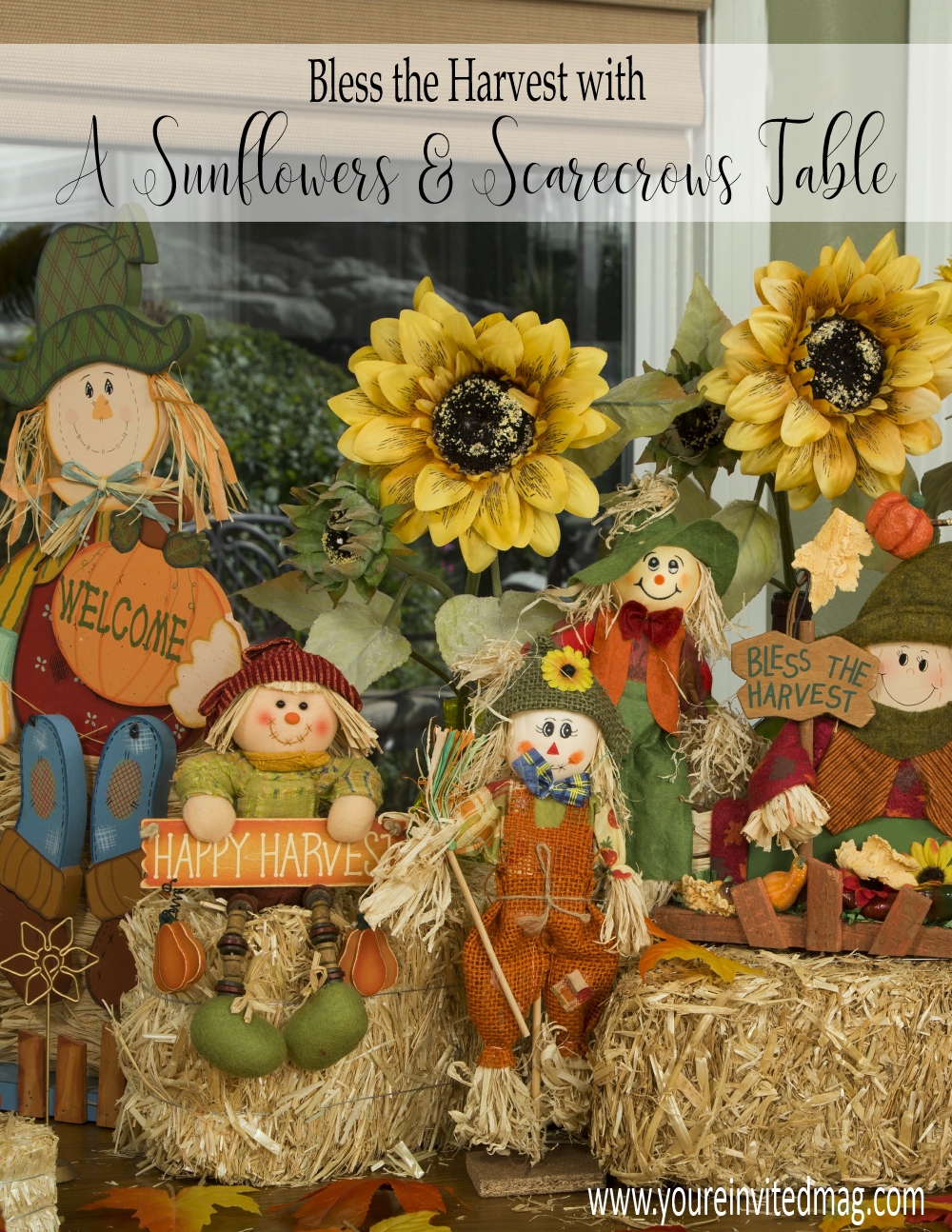 Sunflowers and Scarecrows